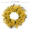 22&#x22; Sunny Yellow Forsythia Wreath with Grapevine Ring by Floral Home&#xAE;